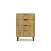 Komoda Scandi 4S SLIM DĄB ARTISAN-5