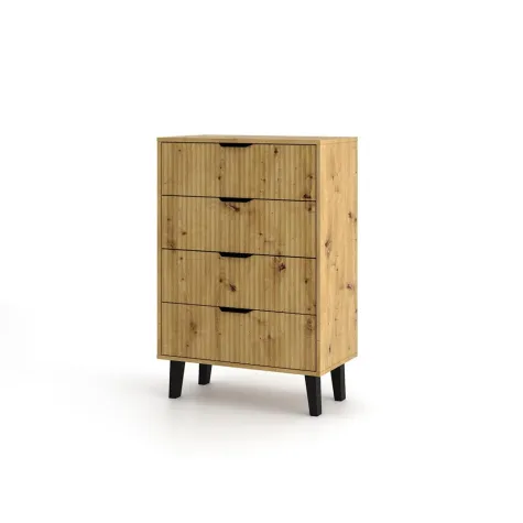 Komoda Scandi 4S SLIM DĄB ARTISAN-4