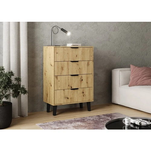 Komoda Scandi 4S SLIM DĄB ARTISAN-2