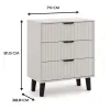 Komoda Scandi 3S SLIM KASZMIR BEŻ-4