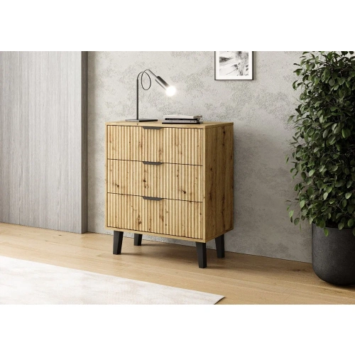 Komoda Scandi 3S SLIM DĄB ARTISAN-2