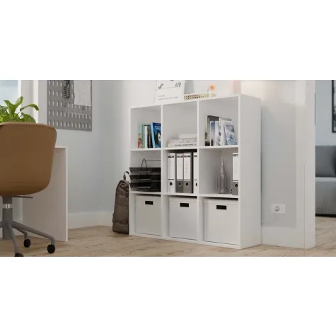 Regał Malax 3X3 H BIAŁY-2