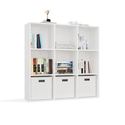 Regał Malax 3X3 H BIAŁY-3