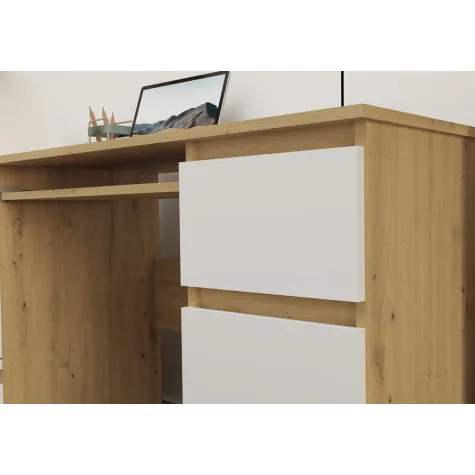 Biurko Kuba KUBA DĄB ARTISAN BIEL-3