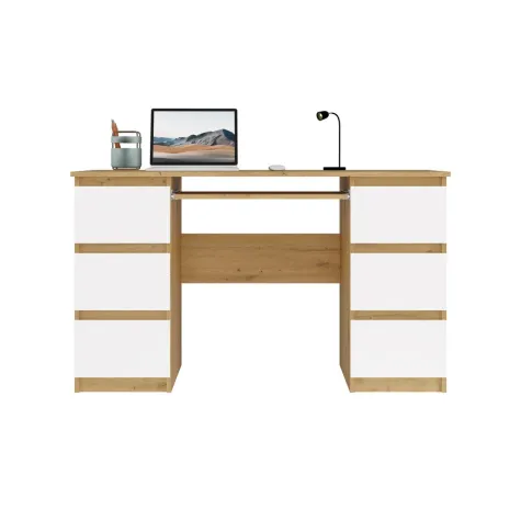 Biurko Kuba KUBA DĄB ARTISAN BIEL-8