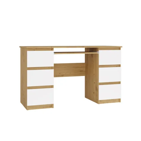 Biurko Kuba KUBA DĄB ARTISAN BIEL-12
