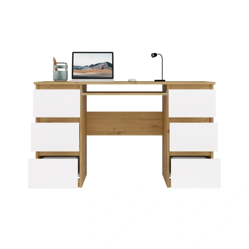 Biurko Kuba KUBA DĄB ARTISAN BIEL-10