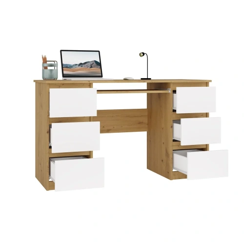 Biurko Kuba KUBA DĄB ARTISAN BIEL-13