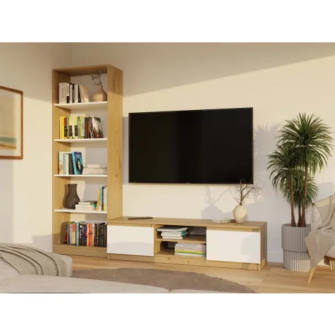 RTV Malwa 140 DĄB ARTISAN BIEL-17