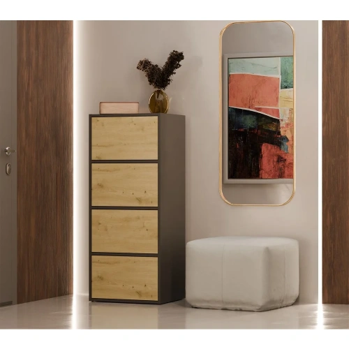 Komoda ALMA ANTRACYT DĄB ARTISAN-2