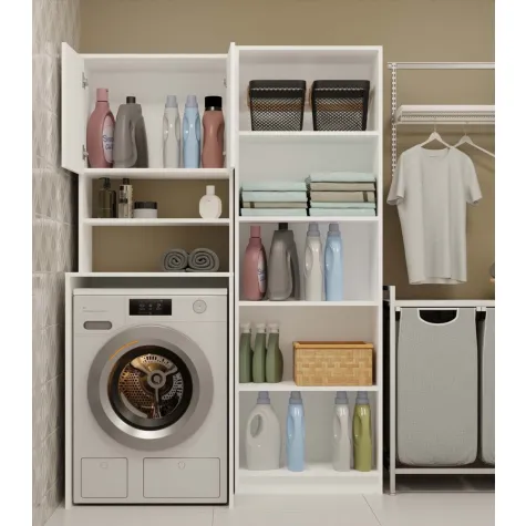 Słupek łazienkowy Pola MULTI BIAŁY-12