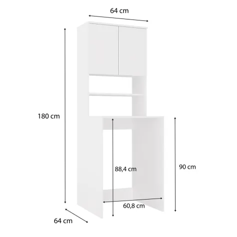 Słupek łazienkowy Pola MULTI BIAŁY-13
