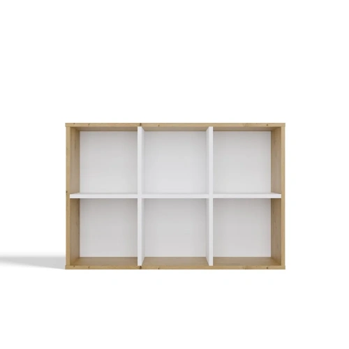 Regał Malax MINI 2X3 DĄB ARTISAN BIEL-7