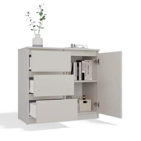 Komoda Malwa 1D3S KASZMIR BEŻ-14