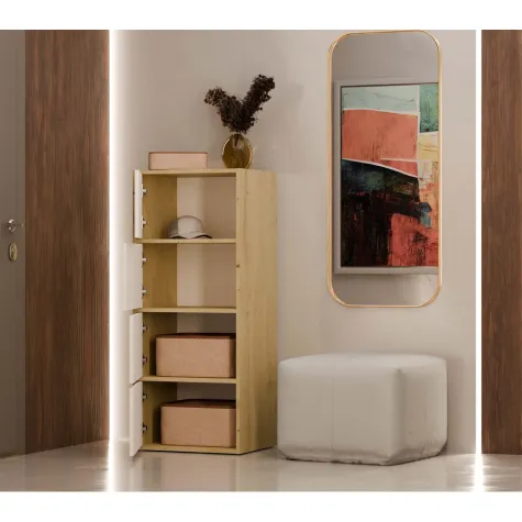 Komoda ALMA Front BIEL Korpus DĄB ARTISAN-3