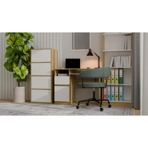 Komoda ALMA Front BIEL Korpus DĄB ARTISAN-4