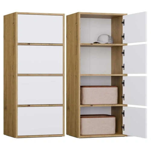 Komoda ALMA Front BIEL Korpus DĄB ARTISAN-1