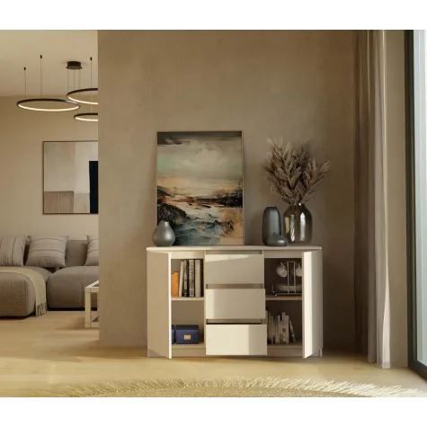 Komoda Malwa 2D3S KASZMIR BEŻ-5