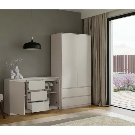 Komoda Malwa 2D3S KASZMIR BEŻ-6