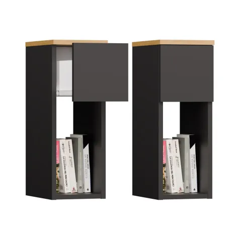 Szafka nocna GALAX 20/1S ANTRACYT ARTISAN-1