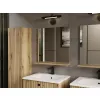 LUSTRO ŁAZIENKOWE Z PÓŁKĄ TIGO 60x61,5 CM DĄB EVOKE DO ŁAZIENKI PRZEDPOKOJU-9
