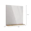 LUSTRO ŁAZIENKOWE Z PÓŁKĄ TIGO 60x61,5 CM DĄB EVOKE DO ŁAZIENKI PRZEDPOKOJU-11