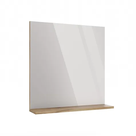 LUSTRO ŁAZIENKOWE Z PÓŁKĄ TIGO 60x61,5 CM DĄB EVOKE DO ŁAZIENKI PRZEDPOKOJU-12