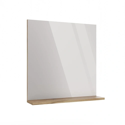 LUSTRO ŁAZIENKOWE Z PÓŁKĄ TIGO 60x61,5 CM DĄB EVOKE DO ŁAZIENKI PRZEDPOKOJU-12