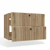 SZAFKA POD UMYWALKĘ TIGO 80 2S DĄB EVOKE 2 SZUFLADY RYFLOWANY FRONT WISZĄCA-13