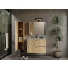 SZAFKA POD UMYWALKĘ TIGO 80 2S DĄB EVOKE 2 SZUFLADY RYFLOWANY FRONT WISZĄCA-2