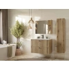 SZAFKA POD UMYWALKĘ TIGO 80 2S DĄB EVOKE 2 SZUFLADY RYFLOWANY FRONT WISZĄCA-5