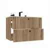 SZAFKA POD UMYWALKĘ TIGO 80 2S DĄB EVOKE RYFLOWANY FRONT + UMYWALKA-12