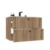 SZAFKA POD UMYWALKĘ TIGO 80 2S DĄB EVOKE RYFLOWANY FRONT + UMYWALKA-12