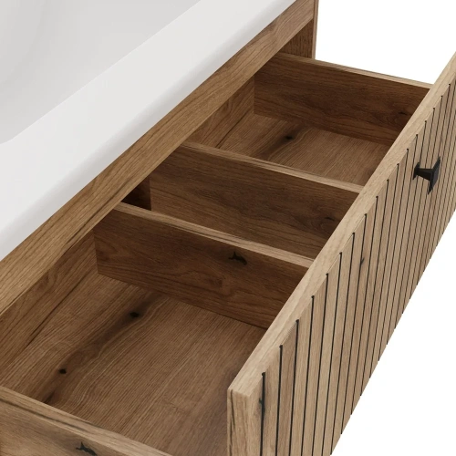 SZAFKA POD UMYWALKĘ TIGO 80 2S DĄB EVOKE RYFLOWANY FRONT + UMYWALKA-10
