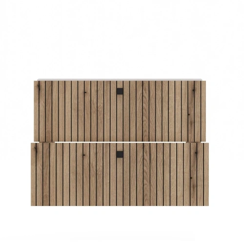 SZAFKA POD UMYWALKĘ TIGO 80 2S DĄB EVOKE RYFLOWANY FRONT + UMYWALKA-15