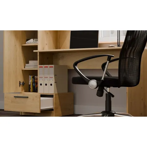 Zestaw Biurko + Regał COSMO DĄB ARTISAN-4