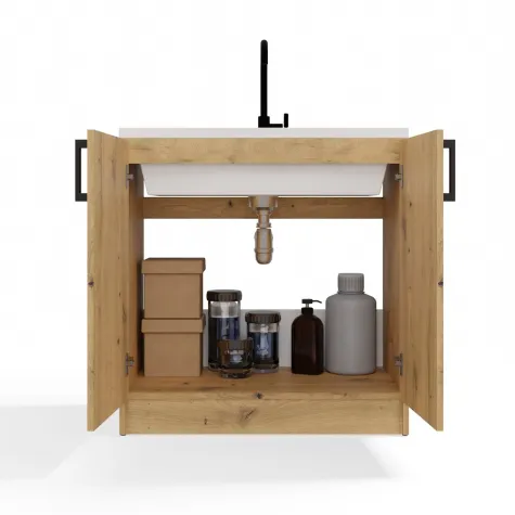 Szafka Kuchenna Dolna KATIA D-80 DĄB ARTISAN-13