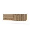 SZAFKA POD UMYWALKĘ TIGO 1D2S DĄB EVOKE 140 CM 2 SZUFLADY RYFLOWANY FRONT WISZĄCA-8