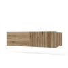 SZAFKA POD UMYWALKĘ TIGO 1D2S DĄB EVOKE 140 CM 2 SZUFLADY RYFLOWANY FRONT WISZĄCA-8