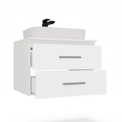 SZAFKA POD UMYWALKĘ NEL 60 ŁAZIENKOWA 2 SZUFLADY BIAŁA-10