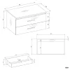 SZAFKA POD UMYWALKĘ NEL 80 ŁAZIENKOWA BIAŁA WISZĄCA 2 SZUFLADY-8