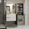 Szafka na pralkę Pola DD ANTRACYT / BIAŁY-4