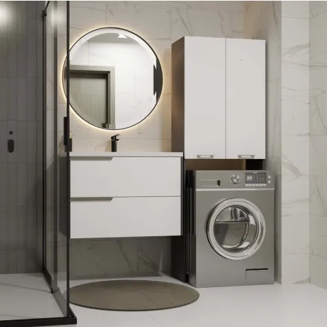 Szafka na pralkę Pola DD ANTRACYT / BIAŁY-8