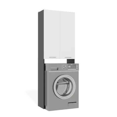 Szafka na pralkę Pola DD ANTRACYT / BIAŁY-11