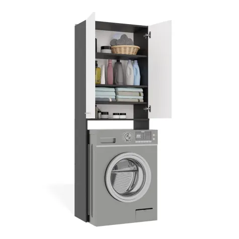 Szafka na pralkę Pola DD ANTRACYT / BIAŁY-15