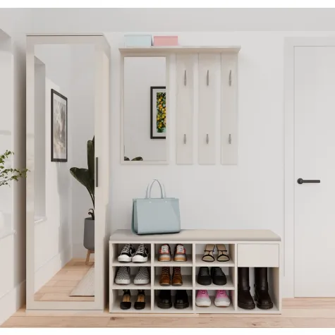 Szafka Na Obuwie Buty Otwarta TALLIN KASZMIR BEŻ Do Przedpokoju-2