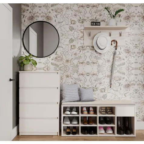 Szafka Na Obuwie Buty Otwarta TALLIN KASZMIR BEŻ Do Przedpokoju-4