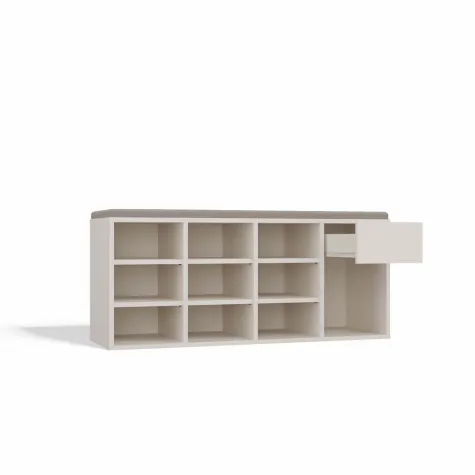 Szafka Na Obuwie Buty Otwarta TALLIN KASZMIR BEŻ Do Przedpokoju-11