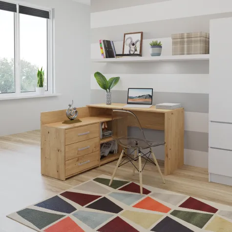 Biurko DANY DĄB ARTISAN-2