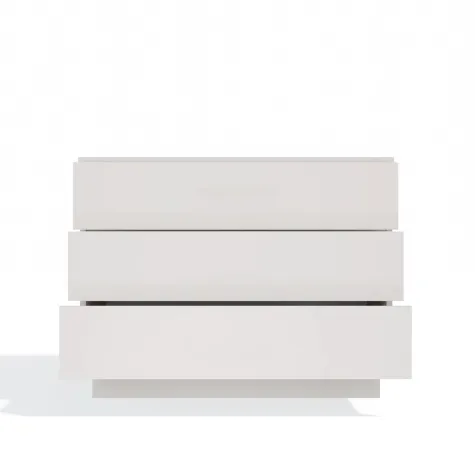 Komoda AMBER 3S Szafka 3 Szuflady Do Sypialni Salonu KASZMIR Beż-8